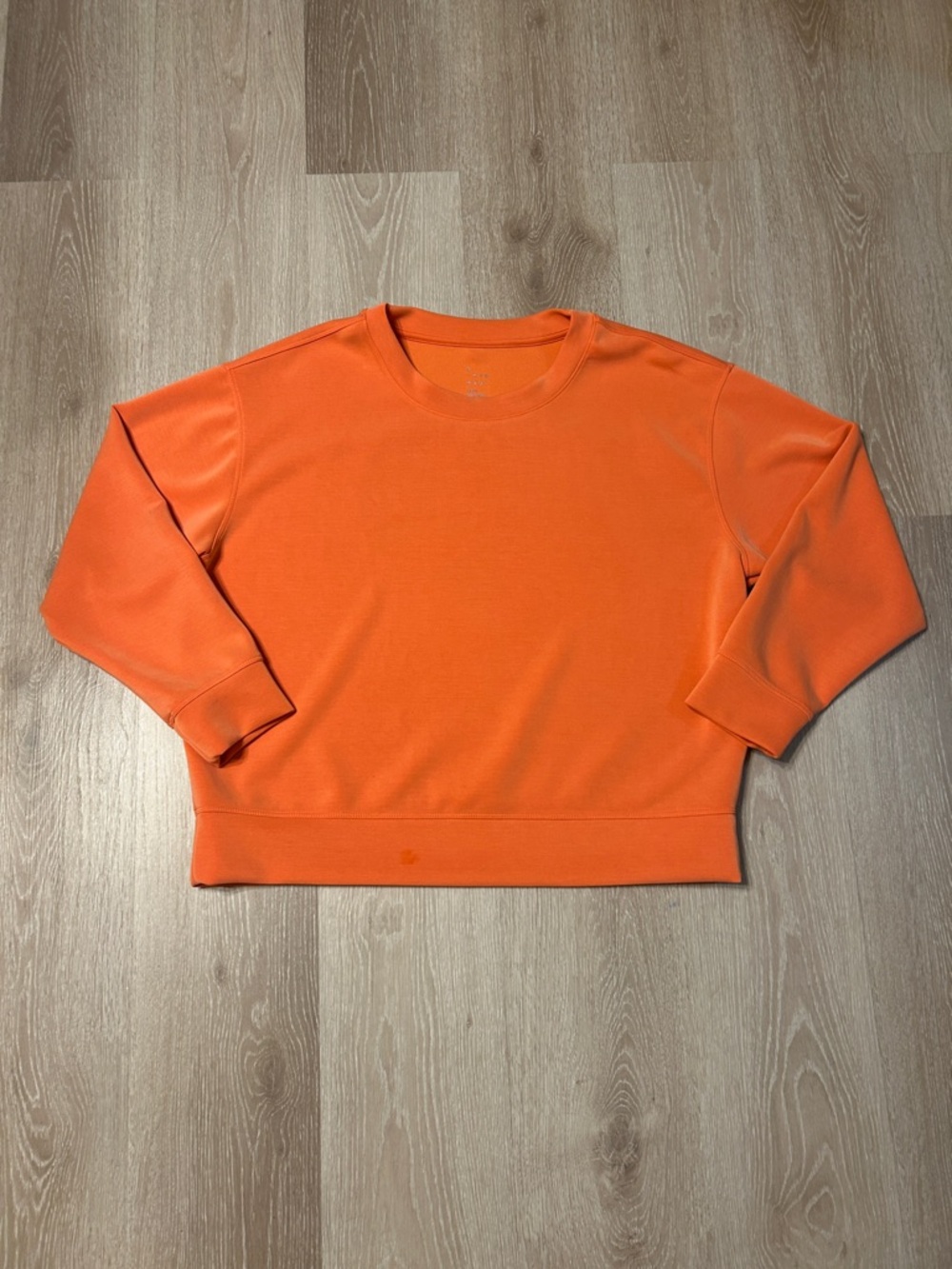 A New Day Buttery Soft Coral Orange Crewneck Sweatshirt Sz Large